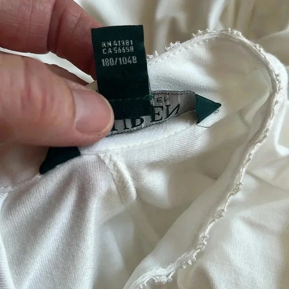 Lauren Ralph Lauren Lace Top Women’s XXL/TTG Ivory Blouse Cottage Core Coastal - Picture 9 of 17